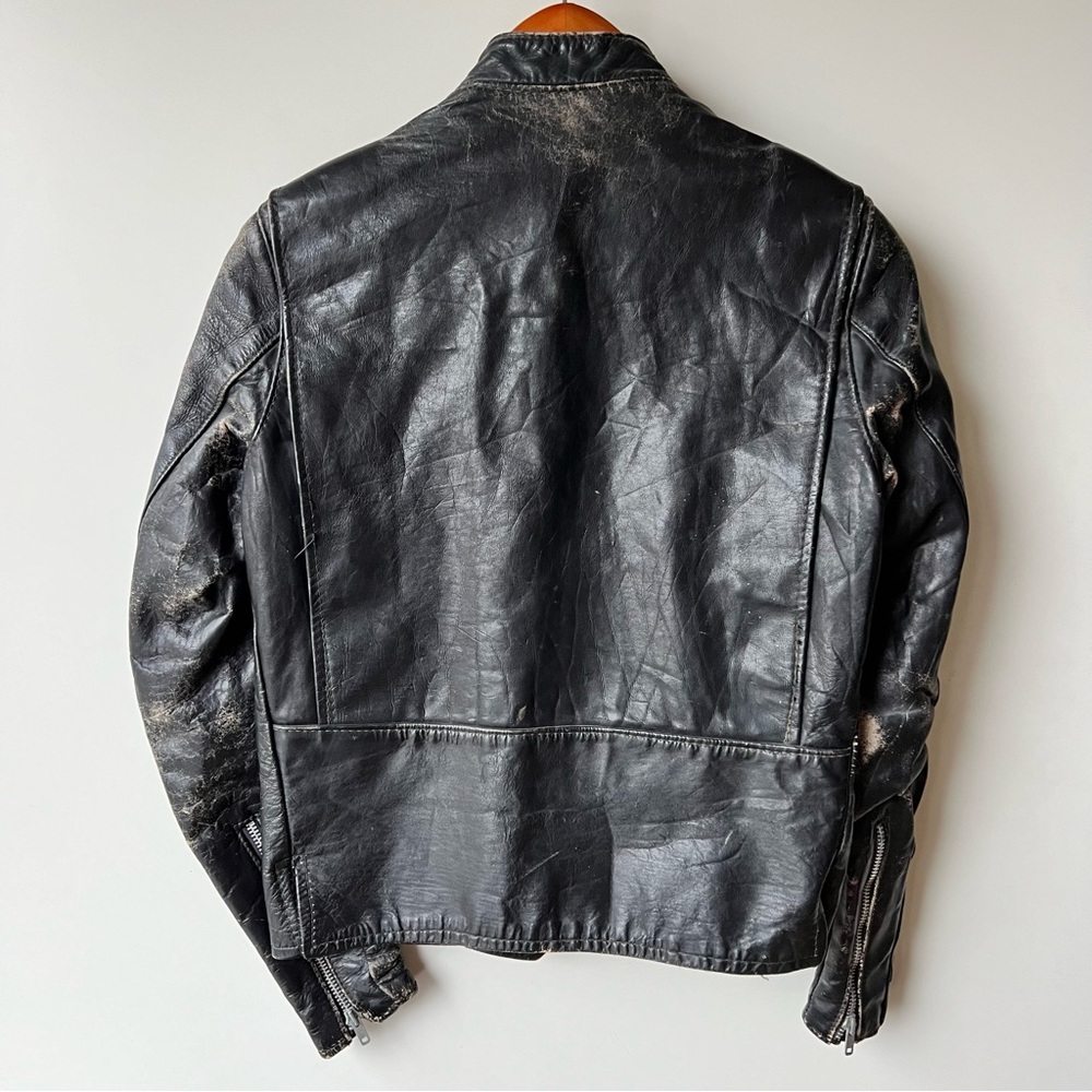 Vintage Brooks Leather Motorcycle Jacket - Picture 9 of 15